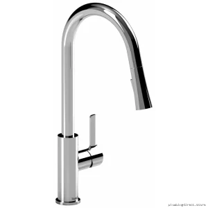 Chrome Pull-Down Kitchen Faucet with Spray - Riobel Pro PO101C