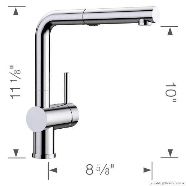 Chrome Pull-Out Spray Kitchen Faucet – Linus Model by Blanco
