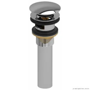 Chrome Push-Open Drain with Overflow System by RIOBEL DB170C