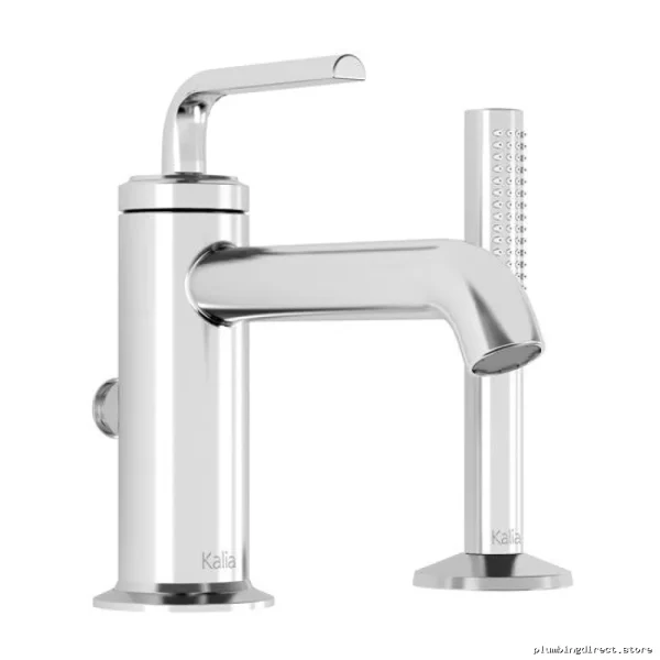 Kalia Chrome Roman Tub Faucet with Hand Shower 2-Piece Set BF1219-110 - Image 2
