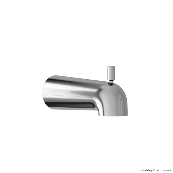 Chrome Round Tub Spout with Diverter - Slip-On Fit Easy Install 105139-110 Kalia