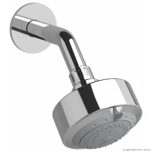Chrome Round Water-Saving Shower Head 3 Spray Modes 1.8 GPM Eco Flow