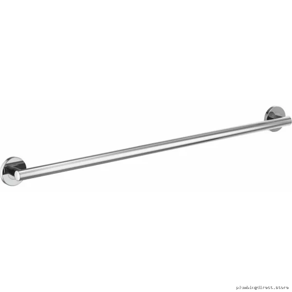 Modern Round 24-Inch Chrome Safety Grab Bar for Bathroom - Brizo