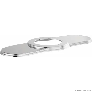 Chrome Single-Hole Faucet Deck Plate - Modern Sink Cover by Brizo