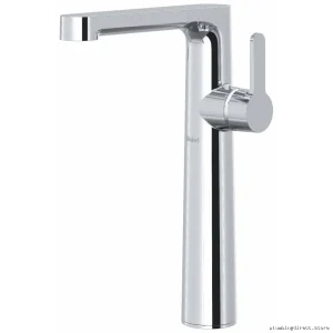 Chrome Single Hole Bathroom Faucet with Lever Handle 1.2 GPM Vessel Sink