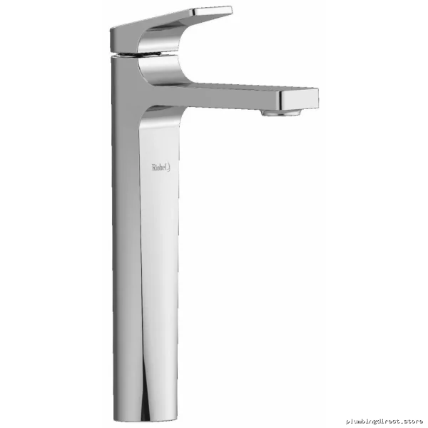 Chrome Single-Hole Vessel Sink Faucet w/Lever Handle & Eco-Friendly Low-Flow