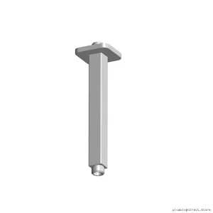 Chrome Square Ceiling Mount Shower Arm with Flange - Model 104300-110 Kalia