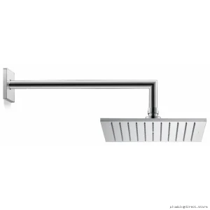 Duravit Chrome 9.5-Inch Square Rainfall Shower Head UV0660027U00