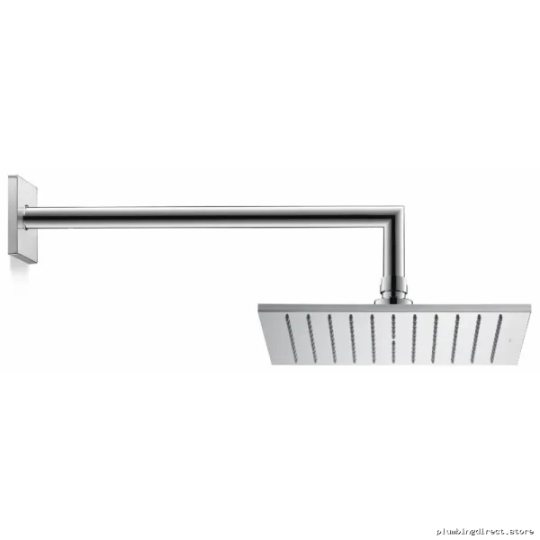 Duravit Chrome 9.5-Inch Square Rainfall Shower Head UV0660027U00