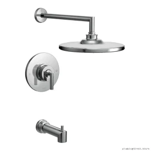 Chrome Temperature-Controlled Tub & Shower Trim - Arris Model