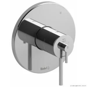 5-in-1 Thermostatic Shower Valve Trim Chrome TCSTM45C by RIOBEL