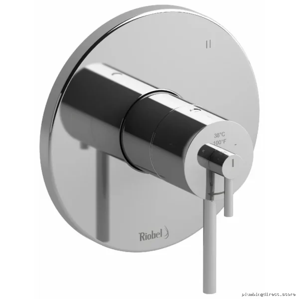 5-in-1 Thermostatic Shower Valve Trim Chrome TCSTM45C by RIOBEL