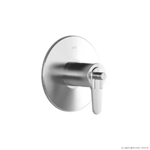 Chrome Thermostat Trim with Integrated Diverter for Co axial Valves - Kalia