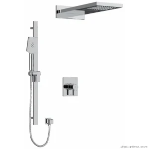 Chrome Thermostatic Shower Faucet with PEX Expansion for Easy Installation