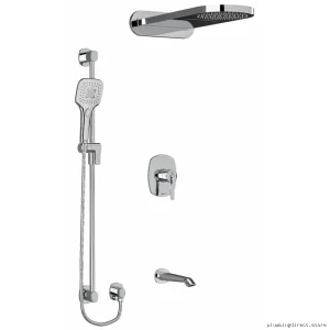 Thermostatic Shower Mixer with PEX Fittings in Chrome Finish KIT2745VYC