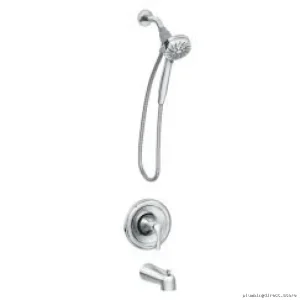 Tiffin Posi-Temp Combining Tub & Shower Faucet - Chrome Durable Design Moen Series