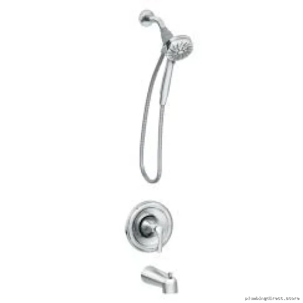 Tiffin Posi-Temp Combining Tub & Shower Faucet - Chrome Durable Design Moen Series