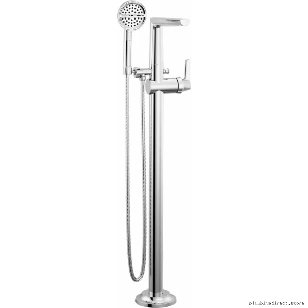 Lumicoat Chrome Tub Spout & Handheld Shower Set – Galeon Floor Mount T4771PRFL-Delta