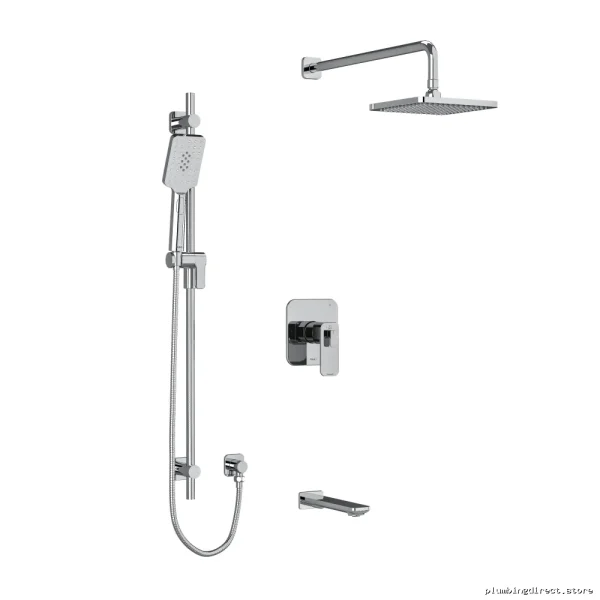 Chrome Tub & Shower Faucet Trim Kit | Equinox Collection by RIOBEL