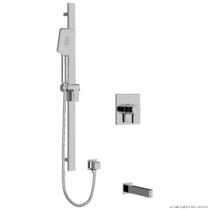 Chrome Tub & Shower Faucet Trim Kit | RIOBEL Paradox TKIT1244PXTQC