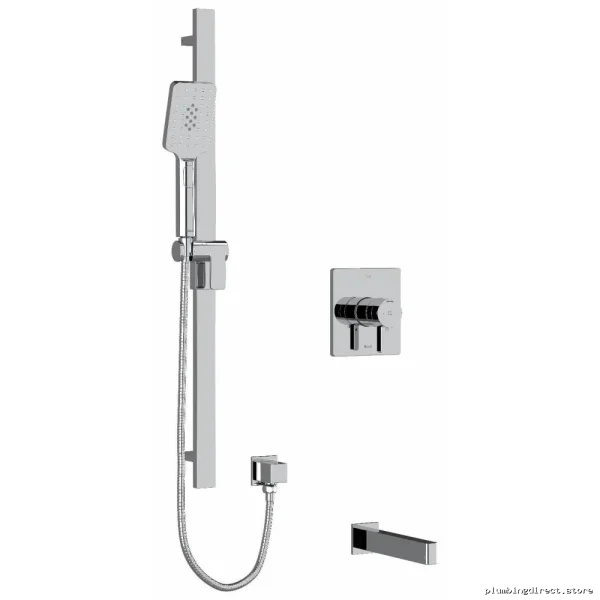 Chrome Tub & Shower Faucet Trim Kit | RIOBEL Paradox TKIT1244PXTQC