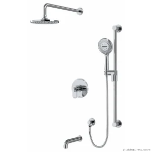 Chrome Tub & Shower Faucet Trim Kit - Complete Set TKIT1345AAC-CW RIOBEL