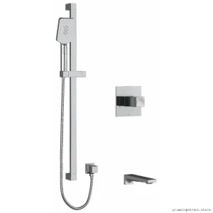 Chrome Tub & Shower Faucet Trim Complete Kit - RIOBEL TKIT1244RFC