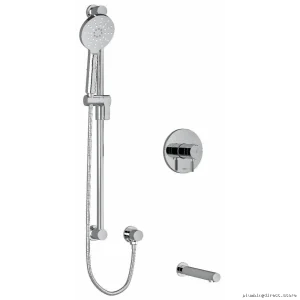 Chrome Tub & Shower Faucet Trim Kit - Complete Set for Modern Bathrooms | RIOBEL
