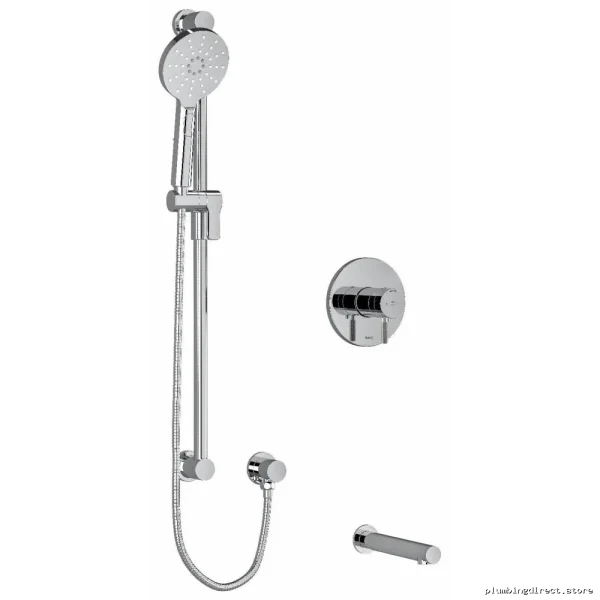 Chrome Tub & Shower Faucet Trim Kit - Complete Set for Modern Bathrooms | RIOBEL