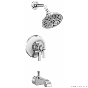 Chrome Tub & Shower Trim Kit - Dorval TempAssure 17T Series T17T456 Delta