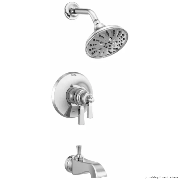 Chrome Tub & Shower Trim Kit - Dorval TempAssure 17T Series T17T456 Delta