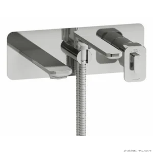 Chrome Wall Mount Tub Faucet Trim - Equinox TEQ21C by RIOBEL