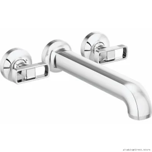 Chrome Wall-Mount Tub Fillers Handle Set & Pair - Brizo HK