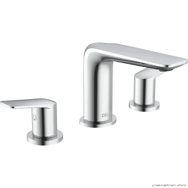 Portage Chrome Widespread Bathroom Faucet - 3571LF-LPU Delta Design
