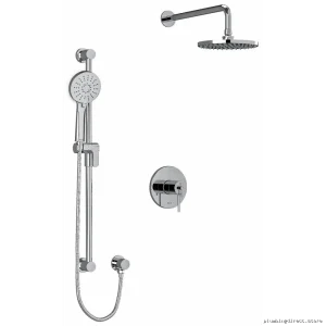 Chromed Modern Bathroom Sink Mixer Tap Kit - Easy Installation rio bel