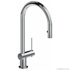 Pull-Down Swivel-Spray Chromed Kitchen Faucet | RioBel Model