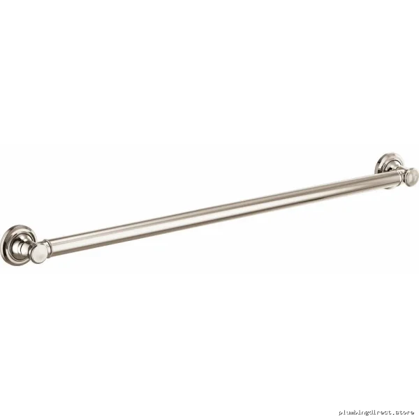 Classic Bathroom Safety Grab Bar - Polished Nickel Finish