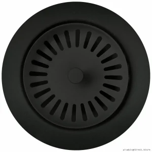 Coal Black Blanco Basket Strainer - Perfect Fit for Silgranit Sinks 240327