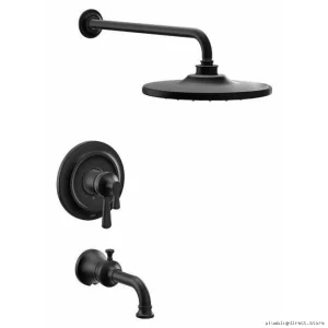 Colinet M-Core 4 Series Tub & Shower Trim Set - Eco-Performance Matte Black Finish (UTS444303EPBL) | Moen Collection