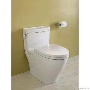 Legato Elongated 1.28 GPF Universal Height Skirted 1-Piece Toilet with CeFiONtect - Cotton White