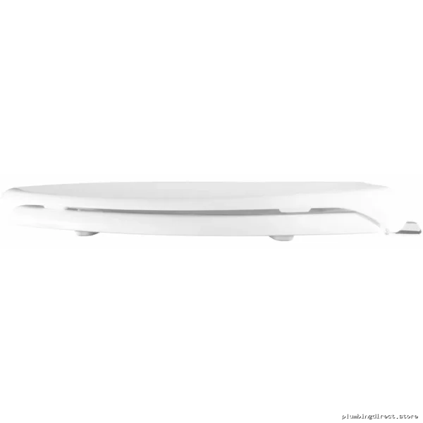 Commercial Elongated Open-Front Toilet Seat w/ Hygienic Cover - Image 3