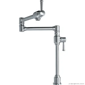 Commercial Grade Deck-Mounted Pot Fill Faucet with Satin Finish