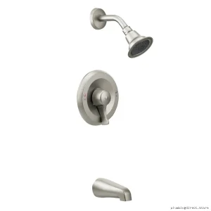 Commercial Grade Eco Performance Tub & Shower Trim with Posi-Temp - Classic Brushed Nickel Moen