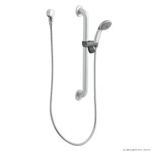 Commercial Handheld Shower with Adjustable Slide-Bar - Chrome & Stainless Steel