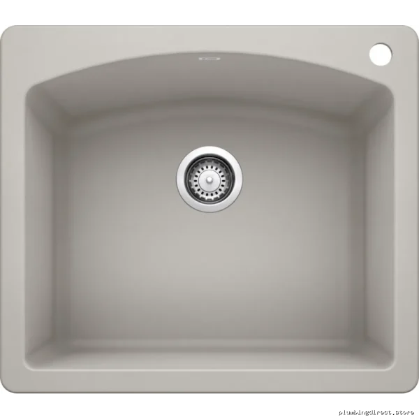 Concrete Gray Diamond Single-Bowl Bla_drop_in_Silгранит_Kitchen_Sink