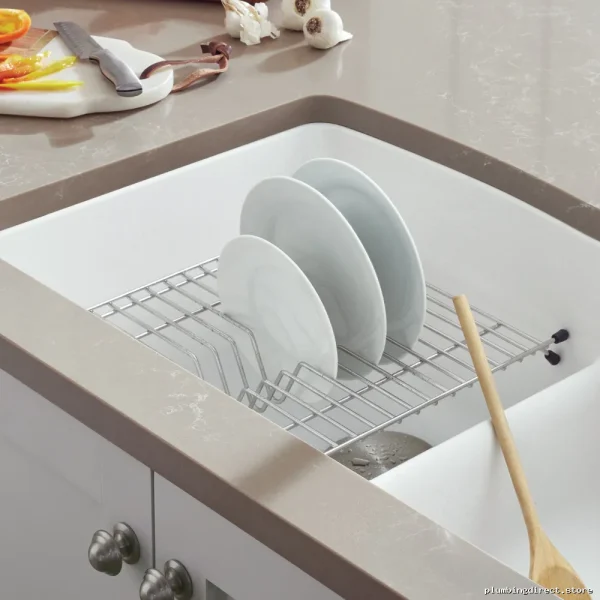 Farmhouse Apron Front Sink in Concrete Gray - Durable Silgranit Kitchen Basin - Image 2