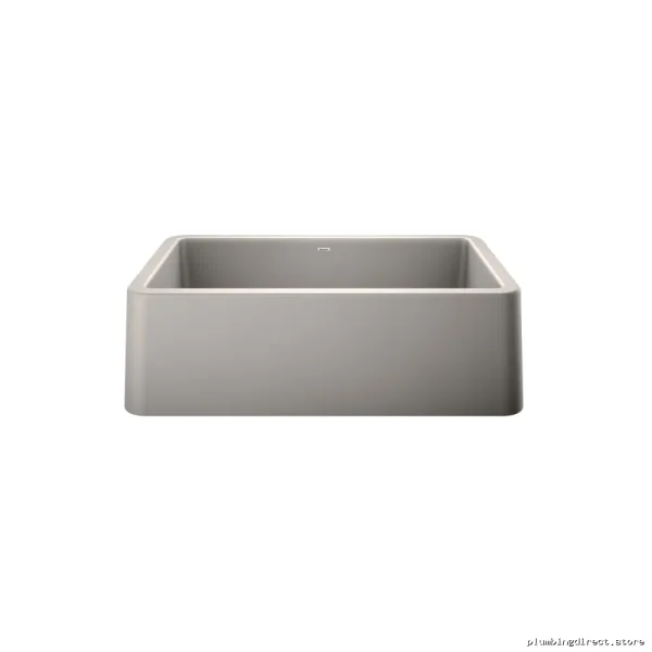 Farmhouse Apron Front Sink in Concrete Gray - Durable Silgranit Kitchen Basin - Image 3