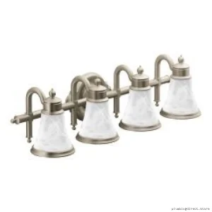 Contemporary 4-Glass Globe Wall Sconce - Brushed Nickel Finish YB9864