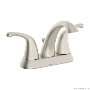 Contemporary Single-Hole Bathroom Faucet w/ Pop-Up - Satin Nickel SLC-6612-STN Symmons