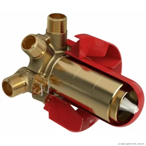 Copper 3-Way Thermostat Rough-In Valve - Unfinished R95 Riobel Pro